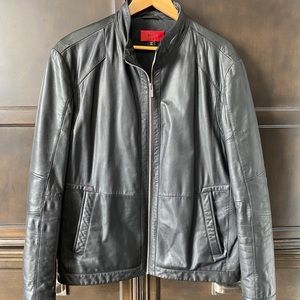 Hugo Boss leather jacket